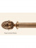 QYT87 Striple Gold 35mm Diameter Wood Curtain Rods With Brackets