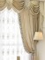 New arrival Twynam Beige and Yellow Waterfall and Swag Valance and Sheers Custom Made Chenille Velvet Curtains