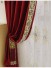 New arrival Twynam Pink Red and Purple Waterfall and Swag Valance and Sheers Custom Made Chenille Velvet Curtains(Color: Red)