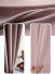 QYYL2208A Illawarra Plain Faux Linen Blackout Custom Made Curtains(Color: Pink)