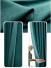 QYYL2208A Illawarra Plain Faux Linen Blackout Custom Made Curtains(Color: Green)