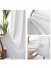 QYYL2210A Faux Linen Custom Made Sheer Curtains(Color: White)