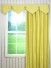Embossed Huahinia Floral Wave Lined Valance with Decorations