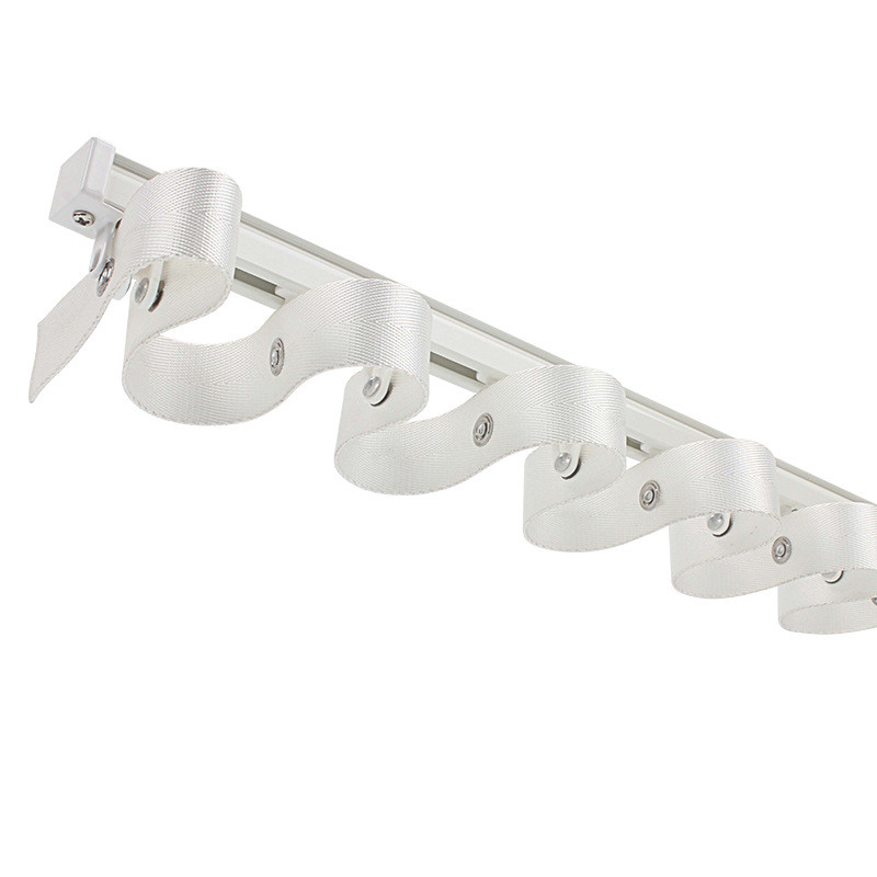 CHR09 Thick Ivory Black S Fold Curtain Tracks Ceiling/Wall Mount ...