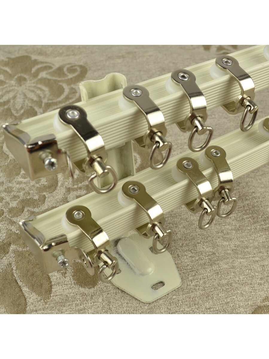 Chr6222 Bendable Double Curtain Track Set Suit For Bay