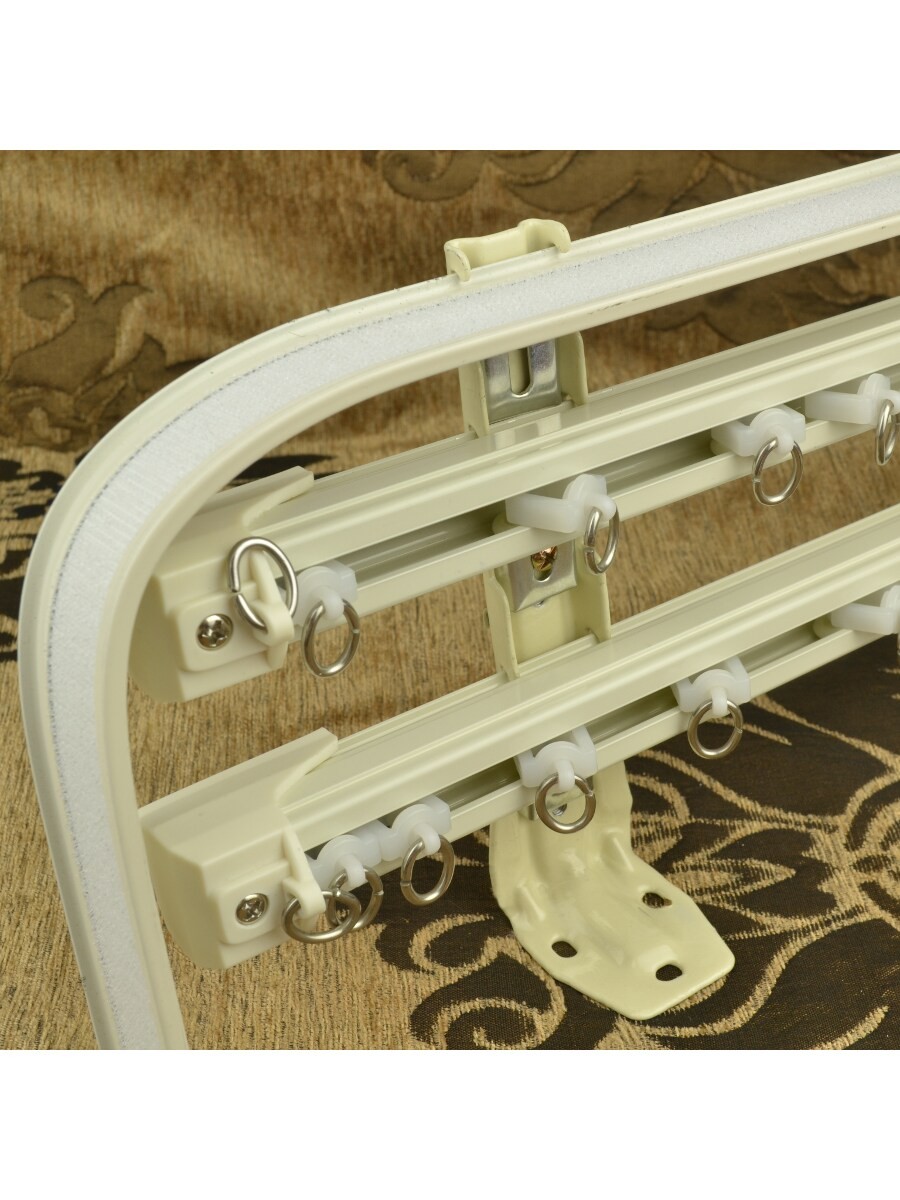 Chr6524 Triple Curtain Track Set With Valance Track