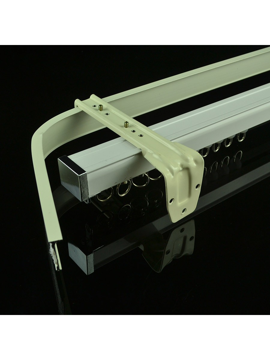 CHR7625 Wall Mounted Double Curtain Tracks with Valance Track and Rails