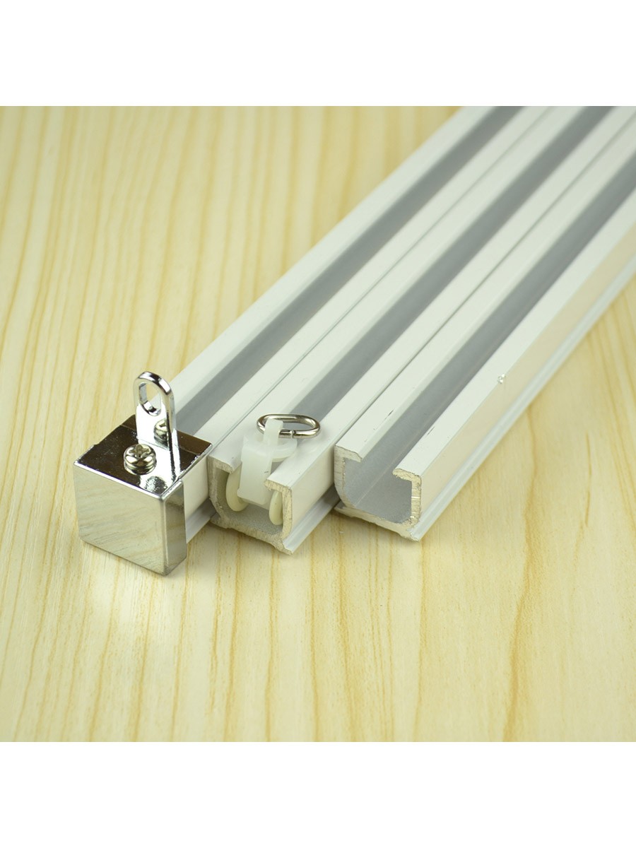 Chr7724 Wall Mounted Triple Curtain Tracks And Rails With
