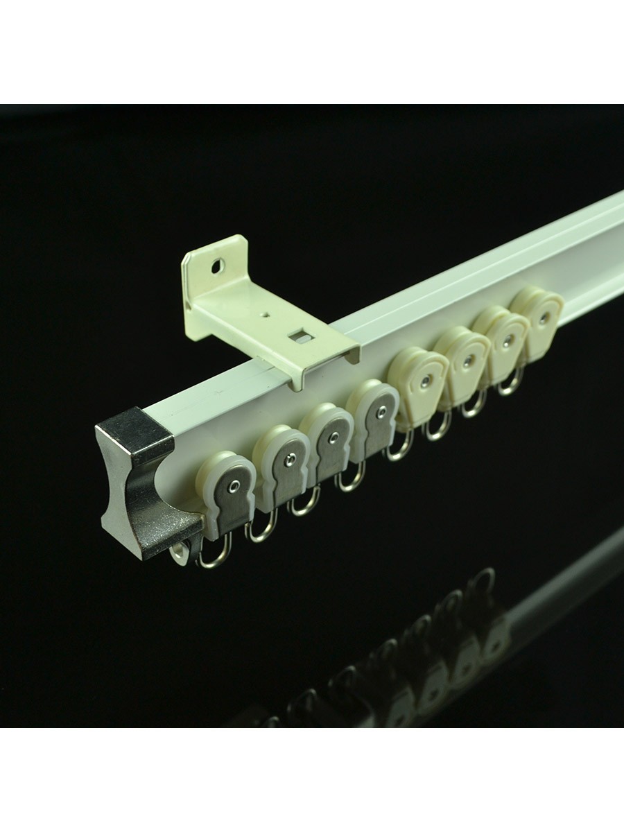 Chr8220 Ivory Bendable Single Curtain Tracks Ceiling Wall