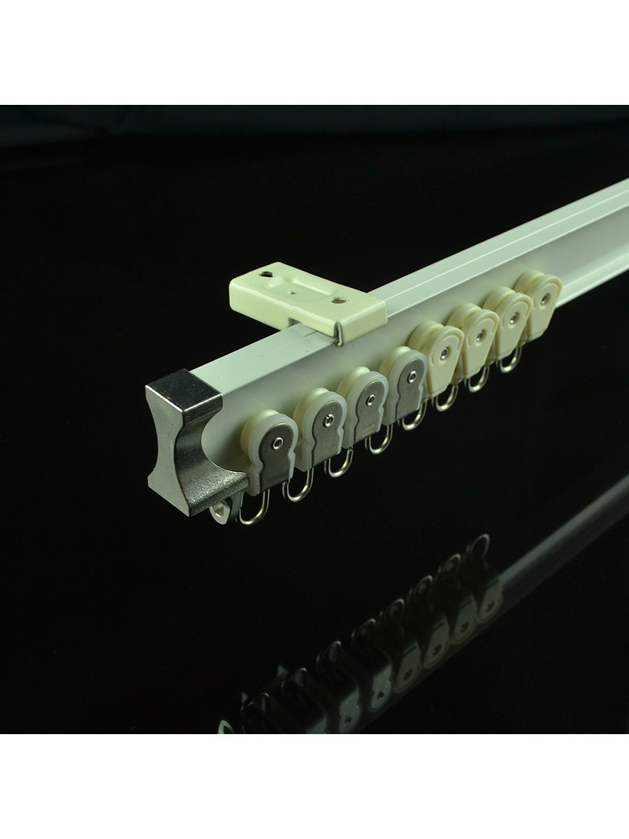 Chr8220 Ivory Bendable Single Curtain Tracks Ceiling Wall