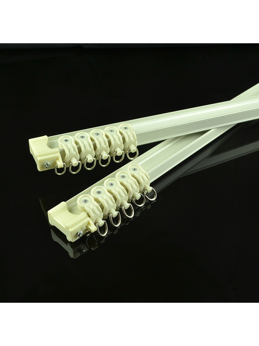 Chr8320 Ivory Bendable Single Curtain Tracks Ceiling Wall Mount