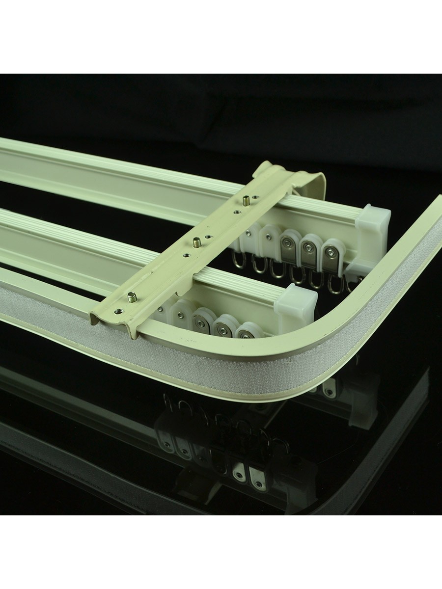 Chr8424 Bendable Triple Curtain Tracks With Valance Track