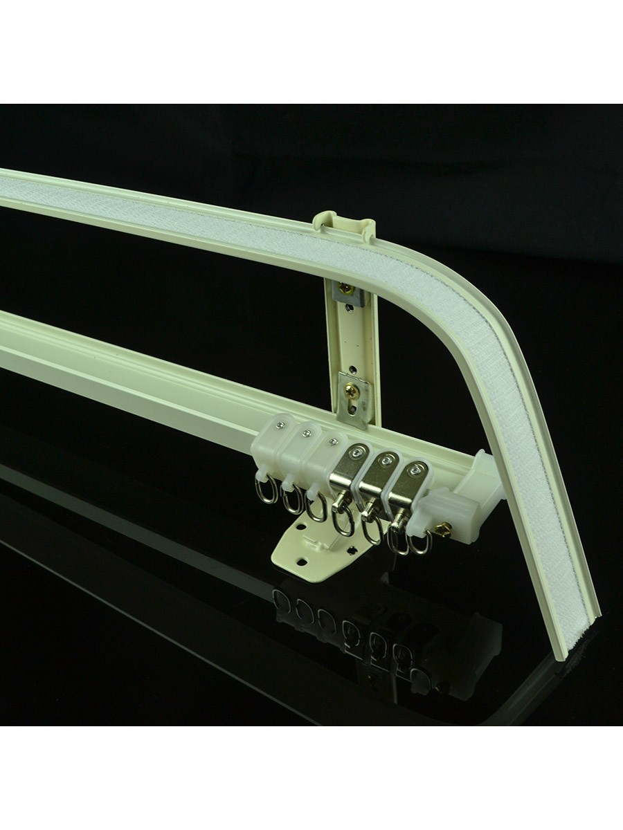Chr8425 Bendable Double Curtain Tracks With Valance Track