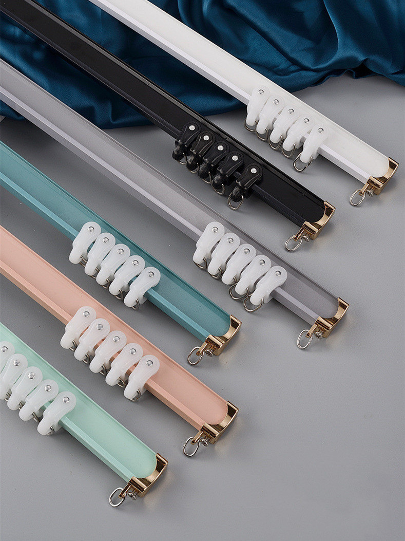 CHRY1124 Bendable Curtain Track And Valance Rail For Bay Window Curtains 4 Australia Custom