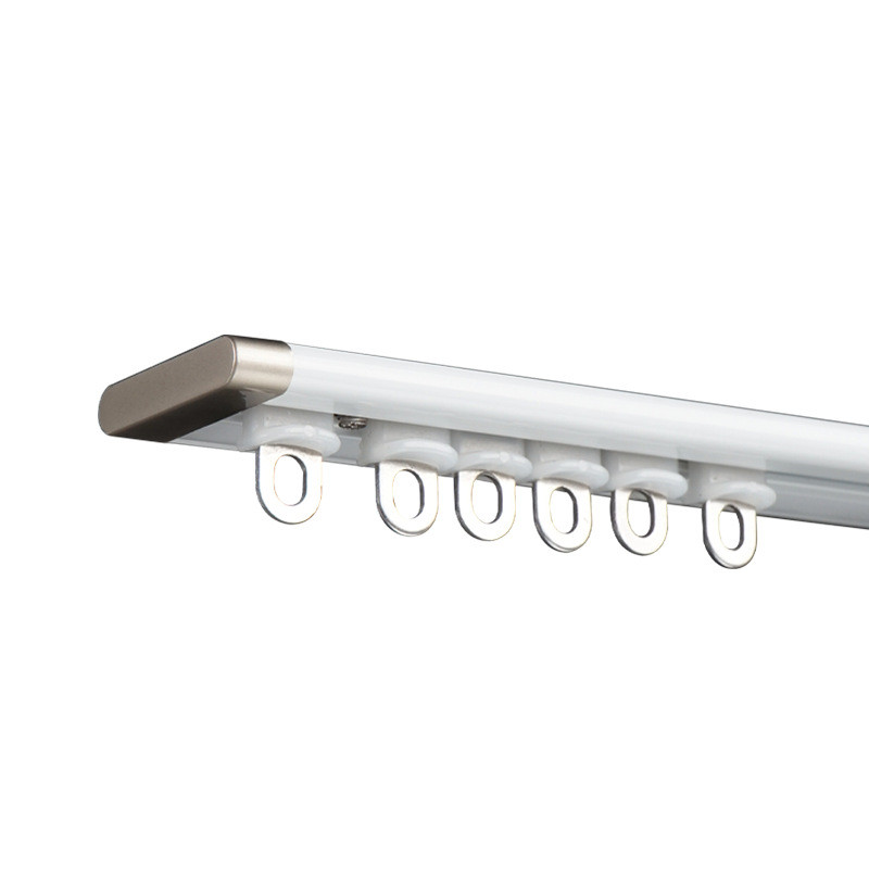 CHRY55 White Very Thin Curtain Rails Concealed Ceiling Mounted ...