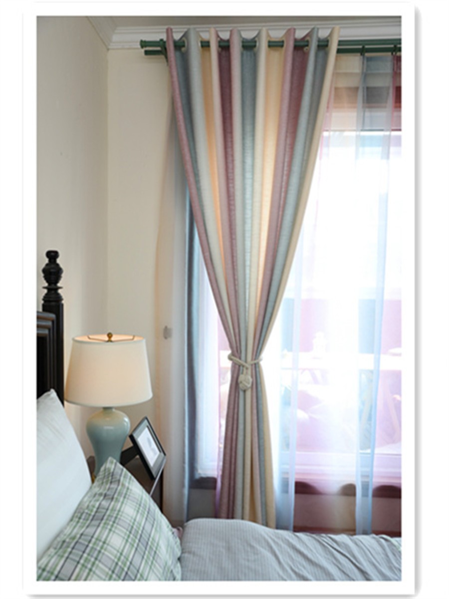 Illawarra Sea Style Striped Linen Eyelet Ready Made
