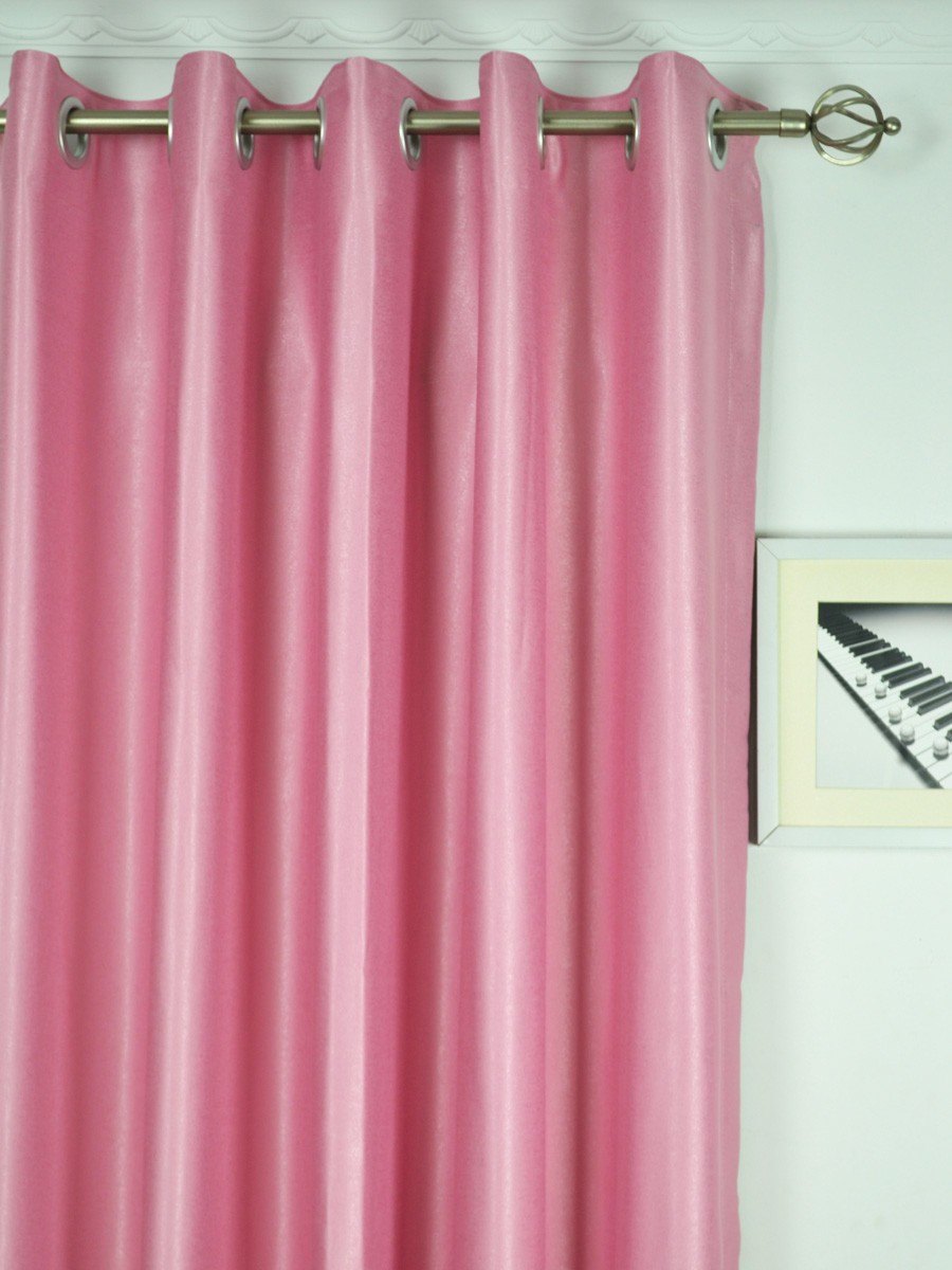 Swan Pink And Red Solid Custom Made Curtains Custom