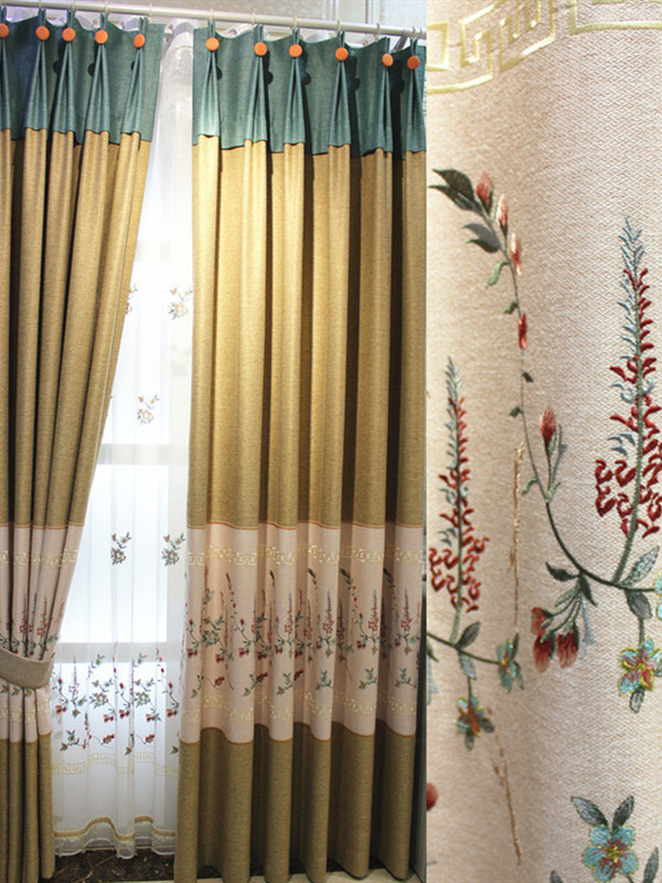 Qy2168fd Lachlan Embroidered Floral Thick Chenille Ready