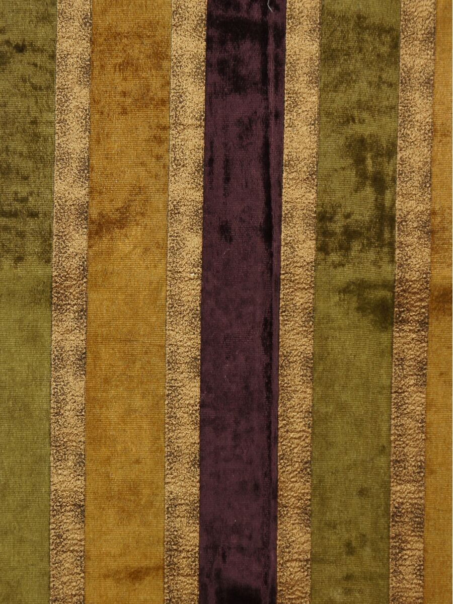 Maia Luxurious Stripe Velvet Custom Made Curtains Custom