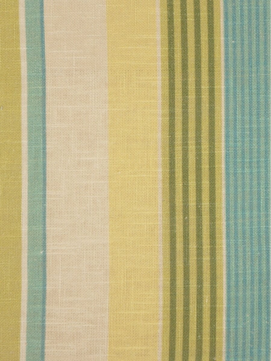 Phoebe Printed Vertical Stripe Linen Custom Made Curtains