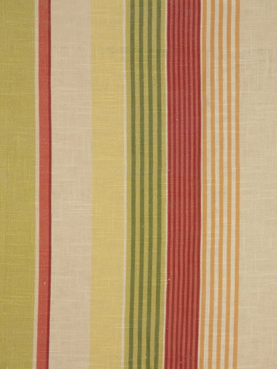 Phoebe Printed Vertical Stripe Linen Custom Made Curtains Custom Curtains Drapes Draperies