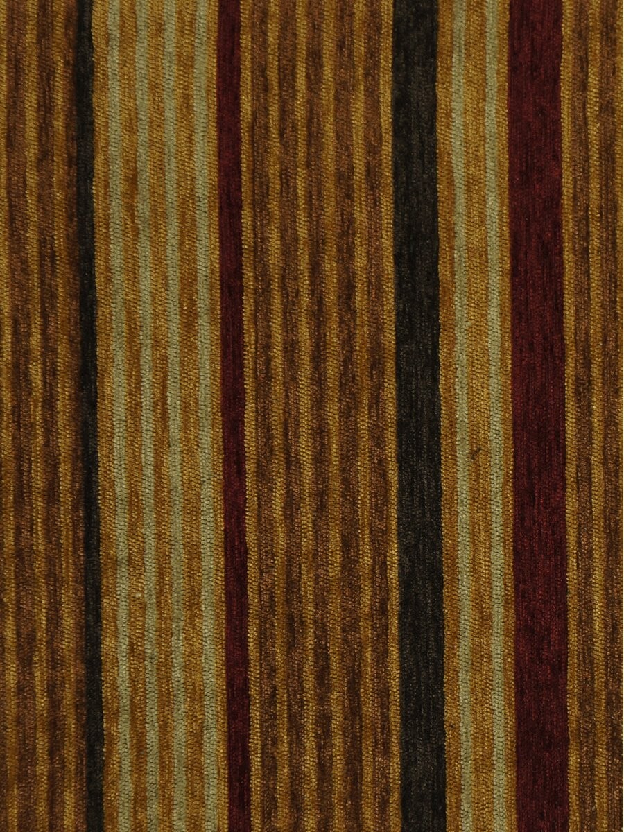 Petrel Heavy Weight Stripe Eyelet Chenille Curtains