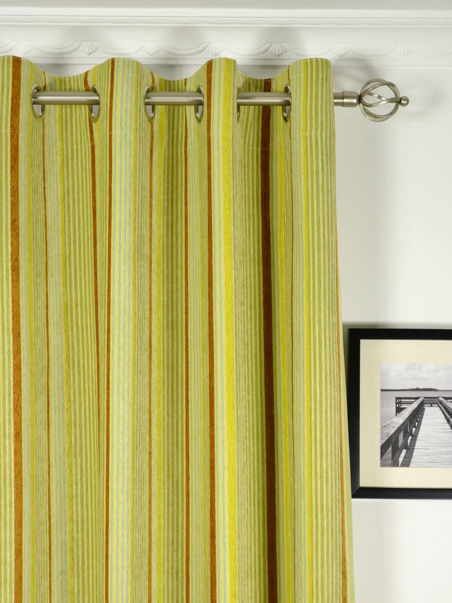 Petrel Heavy Weight Stripe Chenille Custom Made Curtains