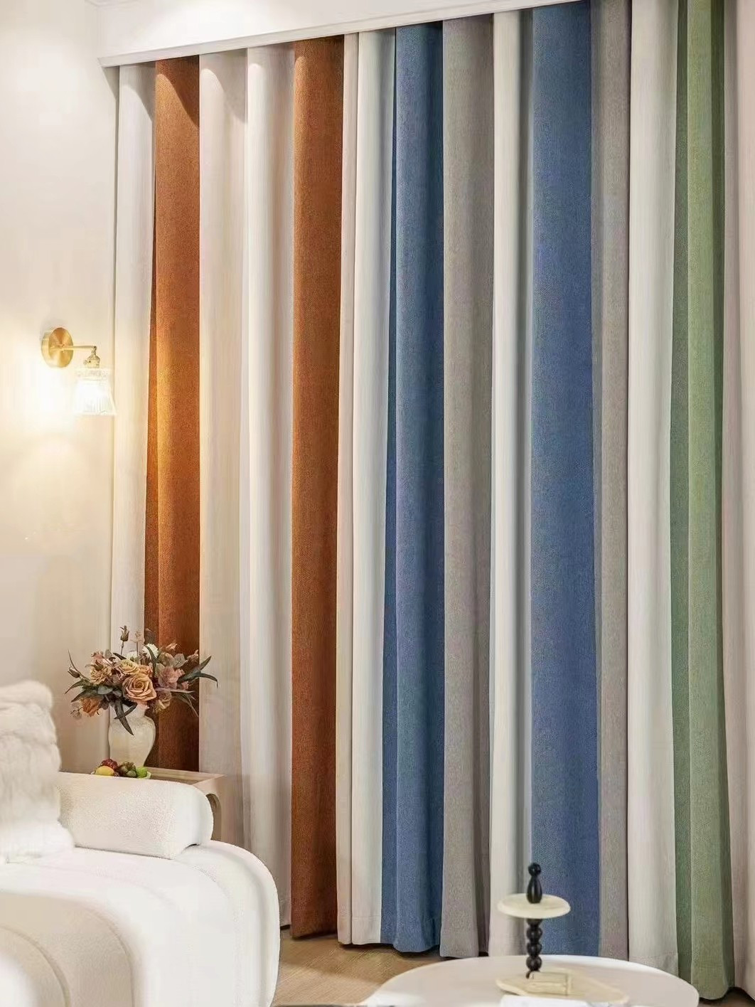 FQYH2407AD Extra Wide Chenille Eyelet Ready Made Curtains Curtains 4 Australia Custom