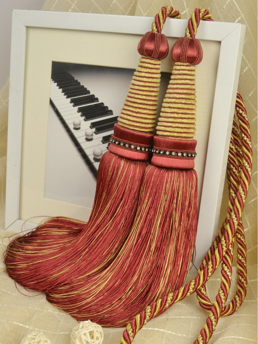 4 Colors Qym02 Curtain Tassel Tiebacks Custom Curtains