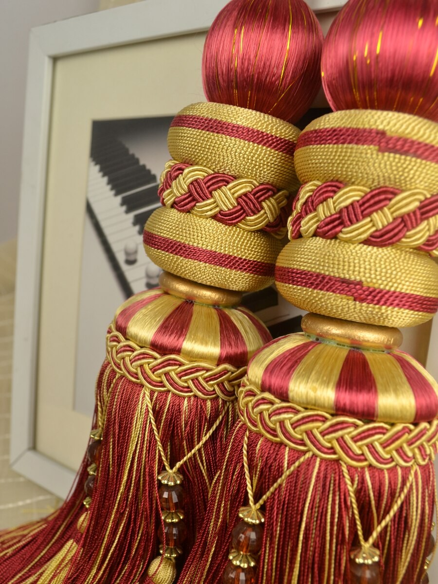 3 Colors QYM05 Curtain Tassel Tiebacks Custom Curtains