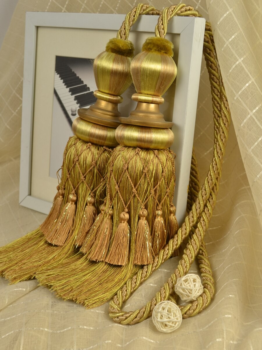 4 Colors Qym06 Curtain Tassel Tiebacks Custom Curtains