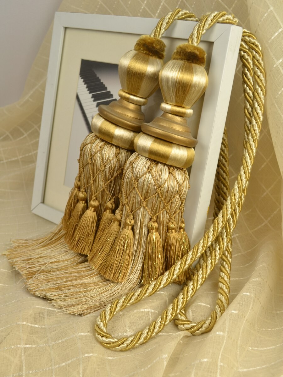 4 Colors Qym06 Curtain Tassel Tiebacks Custom Curtains