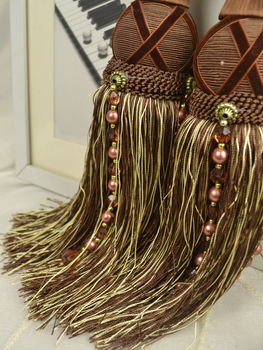 9 Colors Qym44 Curtain Tassel Tiebacks Custom Curtains