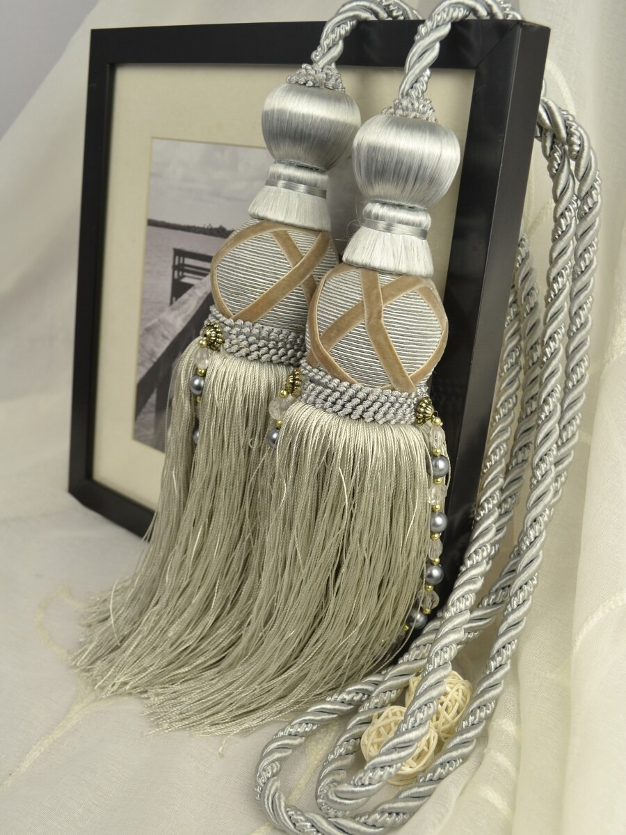 9 Colors QYM44 Curtain Tassel Tiebacks Custom Curtains Drapes Draperies Sheers Rods and Tracks