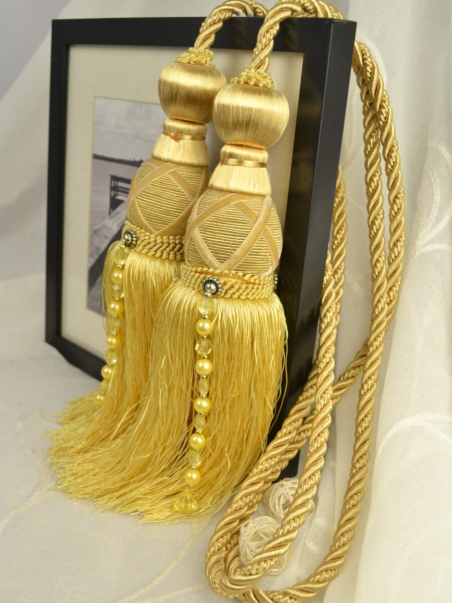 9 Colors QYM44 Curtain Tassel Tiebacks Custom Curtains Drapes Draperies Sheers Rods and Tracks