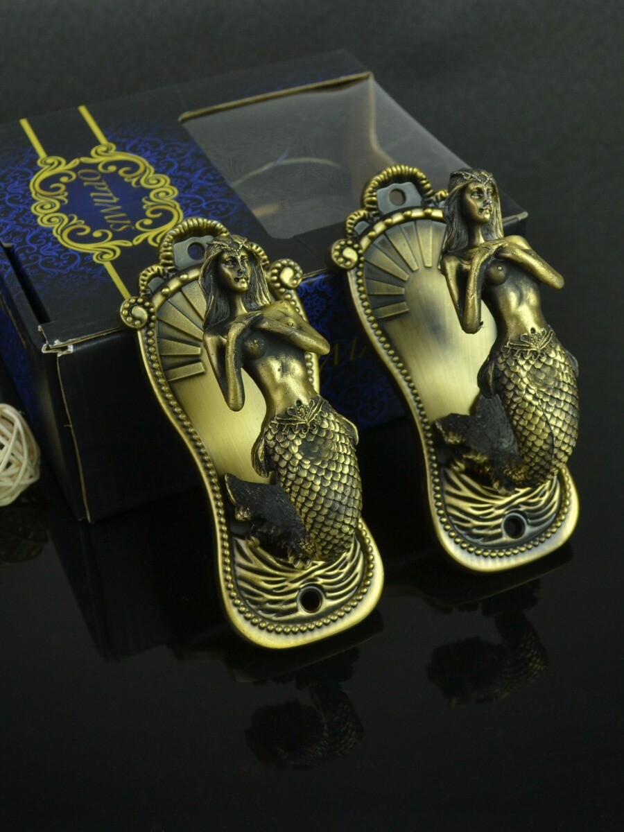 Qyn12 Mermaid Zinc Alloy Curtain Tieback Holdbacks