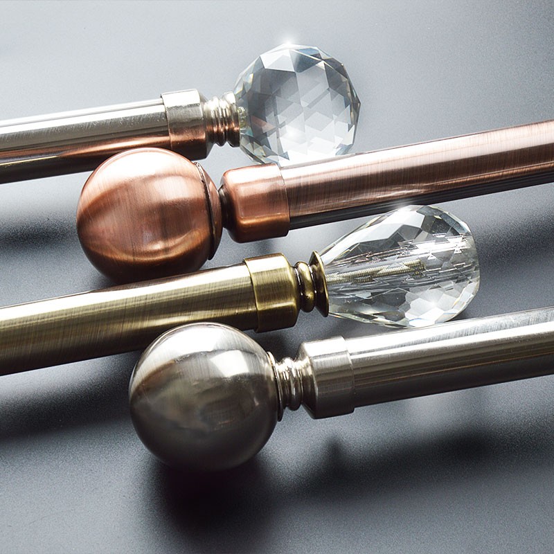 QYR1922 Green Bronze Steel 28mm Rod Sets Custom Curtains Drapes