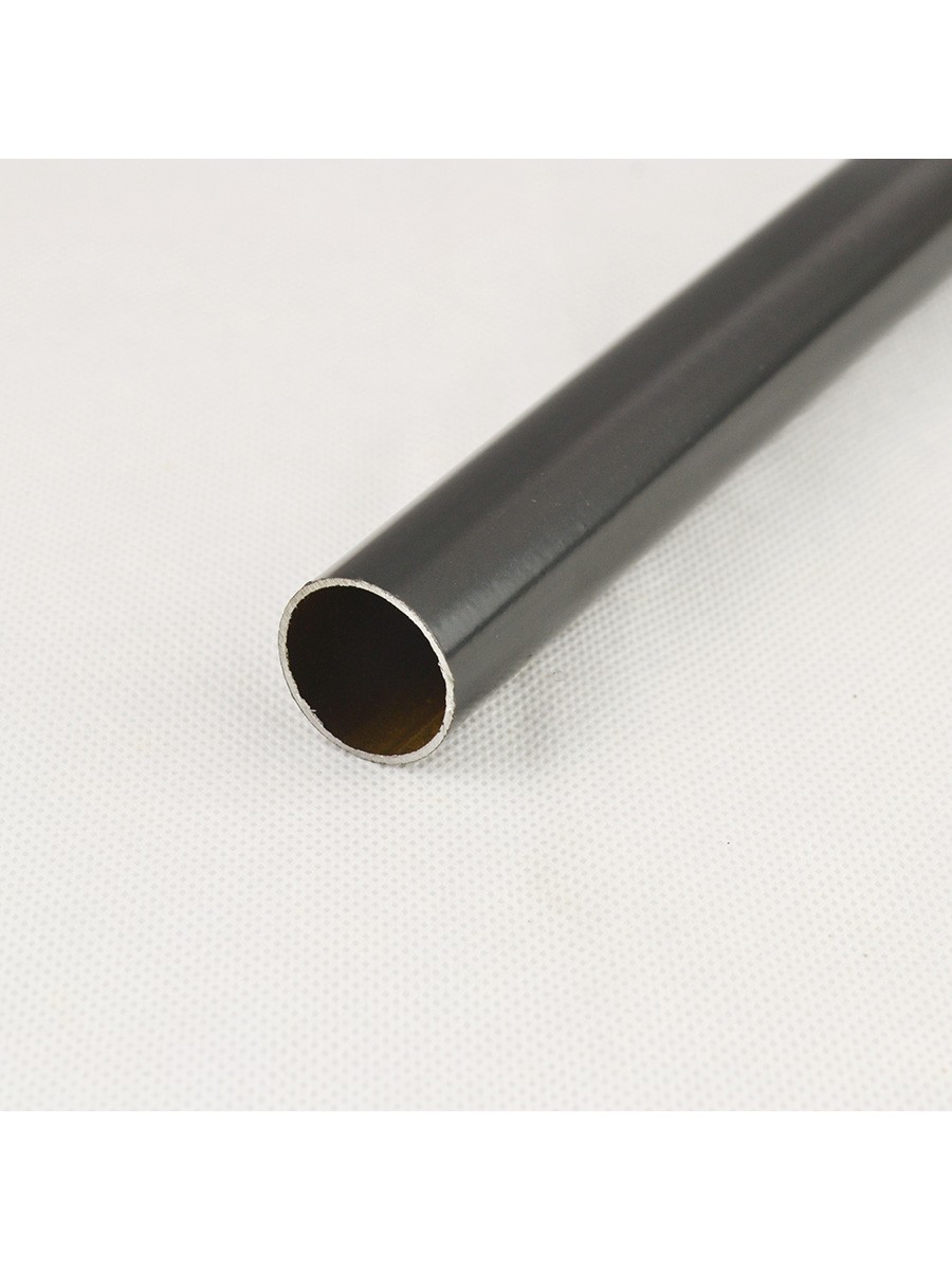 22mm Black Wrought Iron Double Curtain Rod Set With Spiral