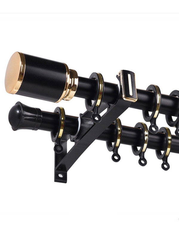 QYRY04 28mm Column Finial Aluminum alloy Single Curtain rod set Curtains 4 Australia Custom