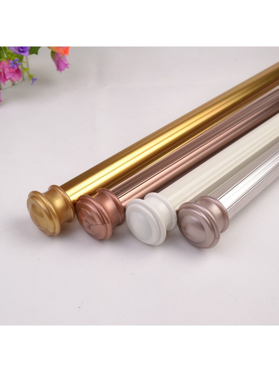 QYT2521 28mm Aluminum Alloy Double Curtain Rod Set Custom Curtains