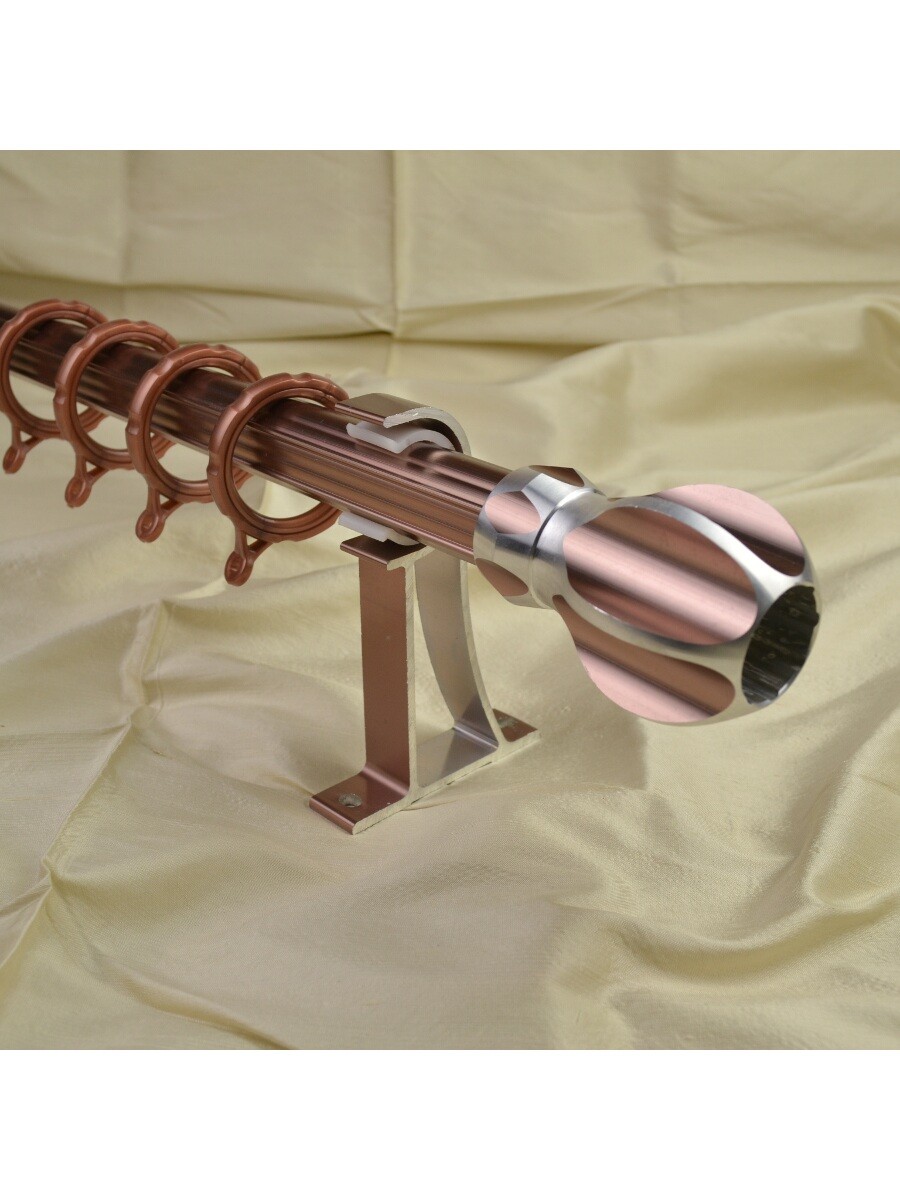 QYT2520 28mm Aluminum Alloy Single Curtain Rod Set Custom Curtains