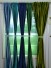 Hotham Green and Blue Plain Custom Made Velvet Curtains