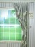 4 Headings Franklin Gray Embroidered Bird Branch Faux Silk Curtains