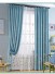 QY5130BC Illawarra Embroidered  Floral Faux Linen Double Pinch Pleat Ready Made Curtains