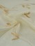 Gingera Branch Leaves Embroidered Concealed Tab Top Sheer Curtains