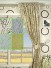 Halo Trendy Embroidered Plants Rod Pocket Dupioni Silk Curtain