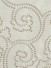 Halo Embroidered Scroll Damask Dupioni Silk Fabric Sample