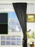 Waterfall Dark-colored Plain Rod Pocket Faux Silk Curtain
