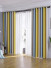 QYFLRDD On Sales Petrel Yellow Blue Stripe Chenille Custom Made Curtains