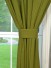 QYK246SD Eos Linen Green Blue Solid Custom Made Sheer Curtains